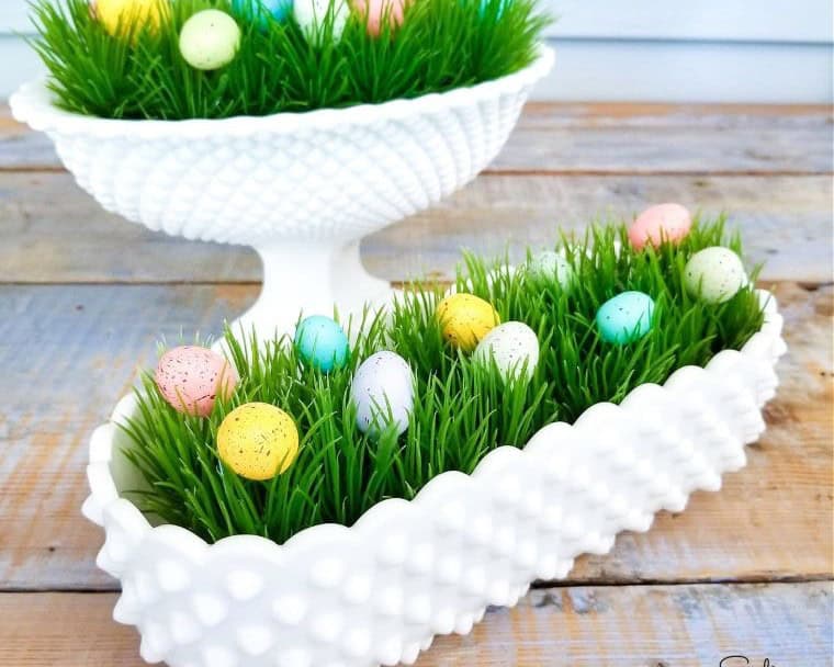 Hobnail Planter Centerpiece