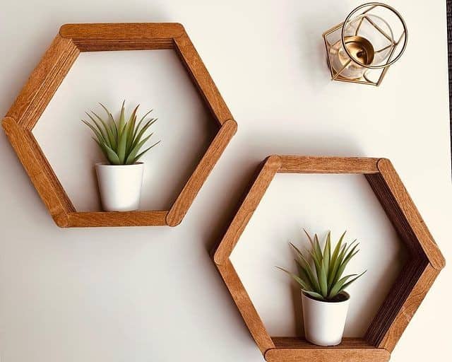 Hexagon Shelves