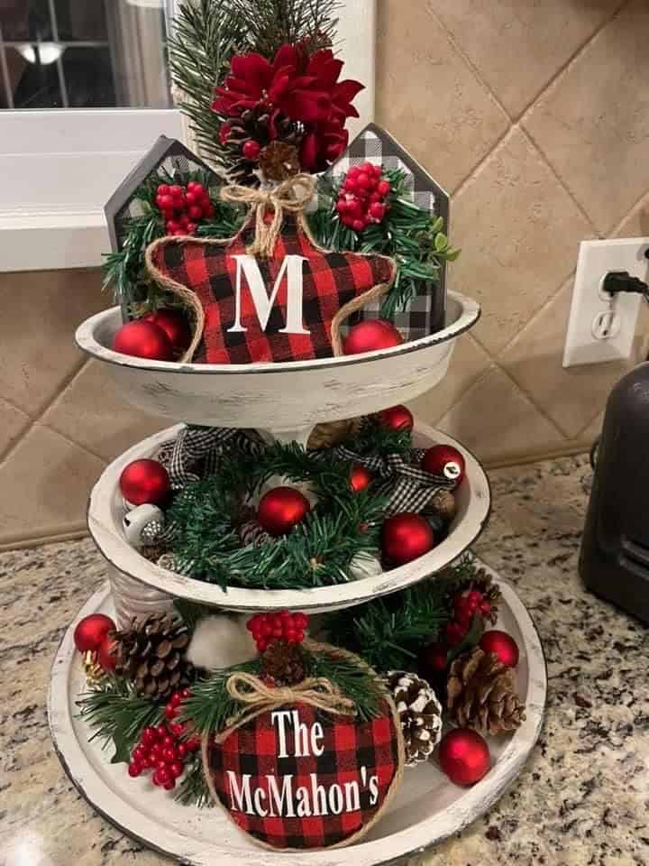 PERSONALIZED TIERED TRAY