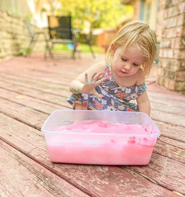 Bubble Foam Sensory Play