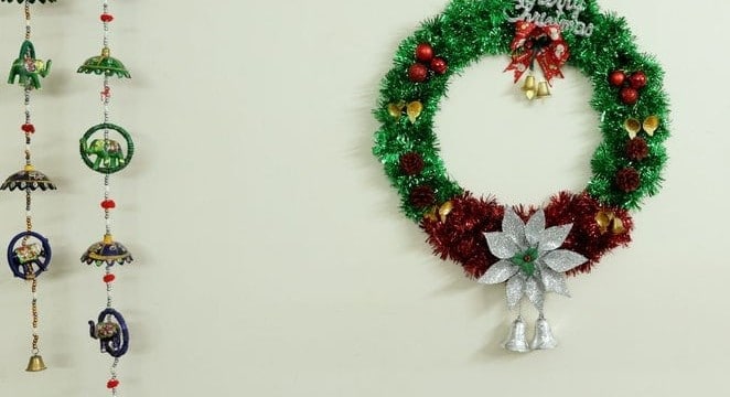 Glitter Tinsel Wreath