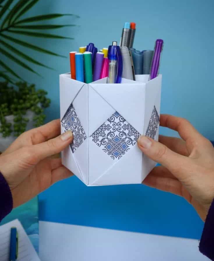 DIY Pen and Pencil Organizer