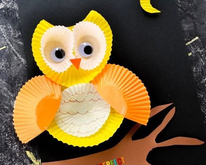 Cupcake Liner Owl