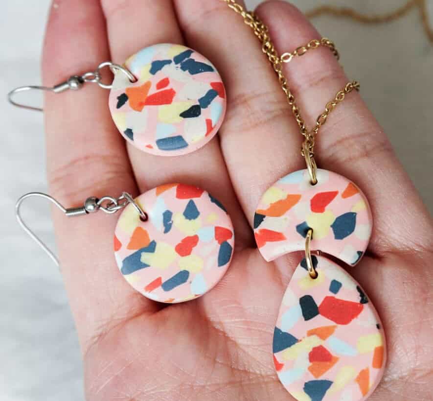 Polymer Clay Terrazzo Jewelry