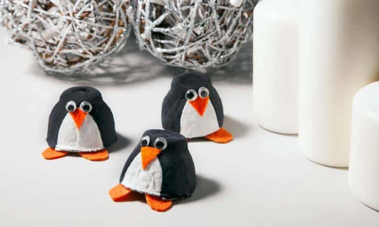 Egg Carton Penguins