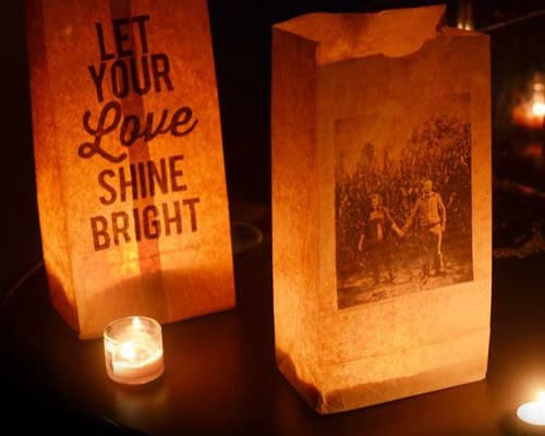 DIY Wedding Luminaries