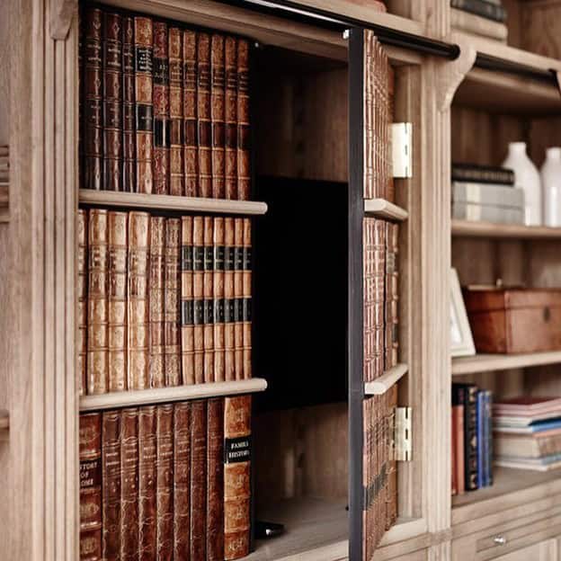 Faux Library Storage Shelf