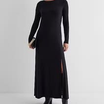 BASIC LONG BLACK DRESS