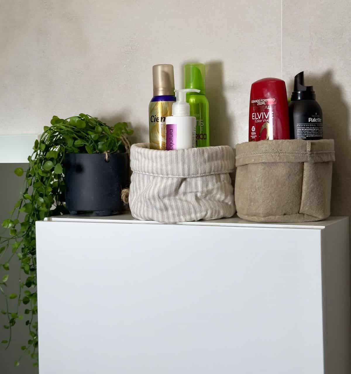 Use The Tops of Cabinets For Storage