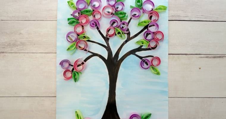 Full Bloom Spring Paper Tree Craft