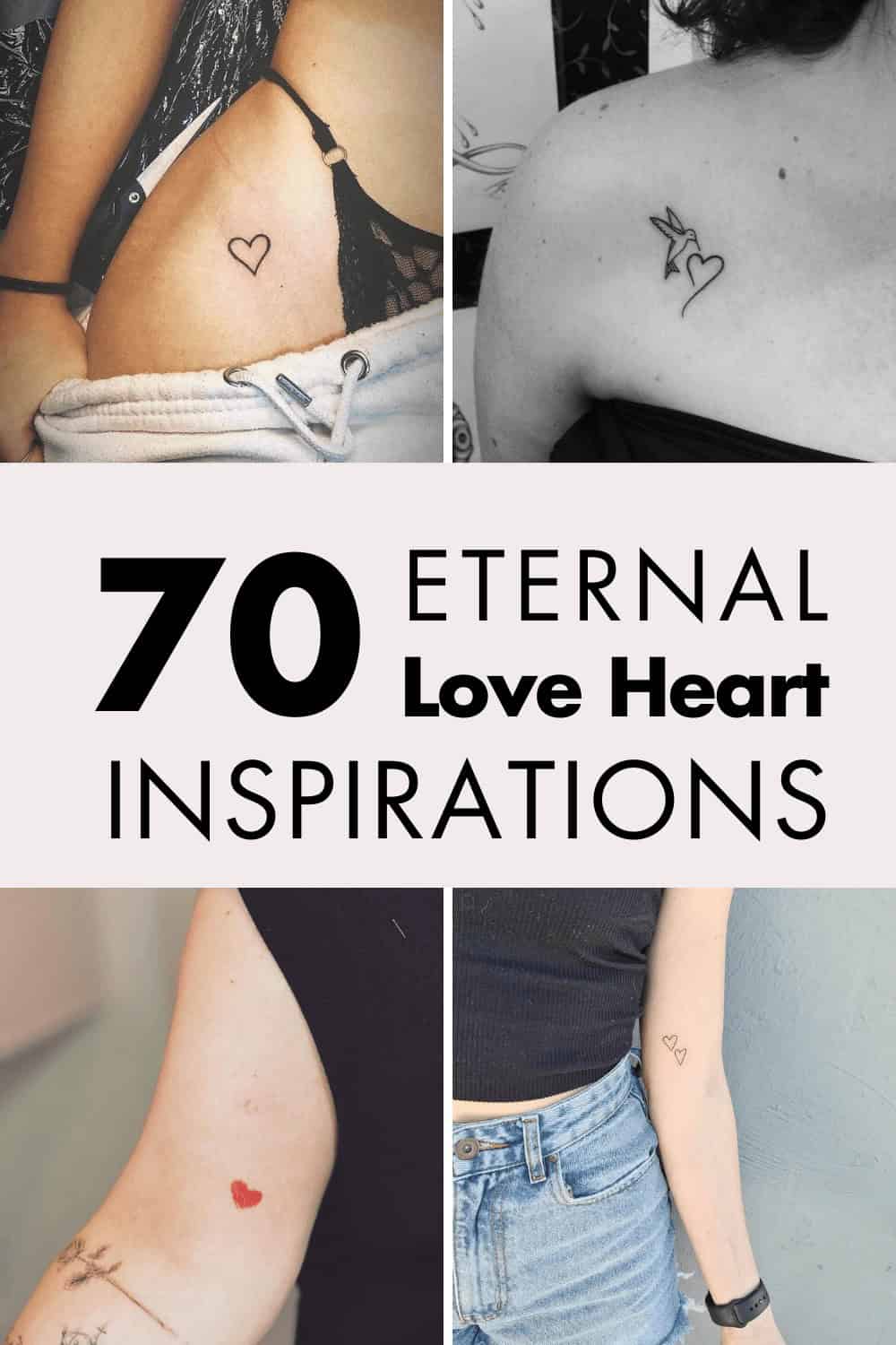 Which Body Parts Are Perfect for Having the Love Heart Tattoos?