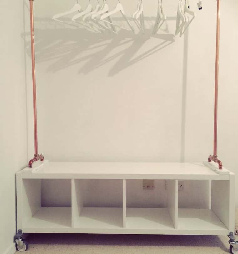 IKEA Kallax Clothes Rail Hack