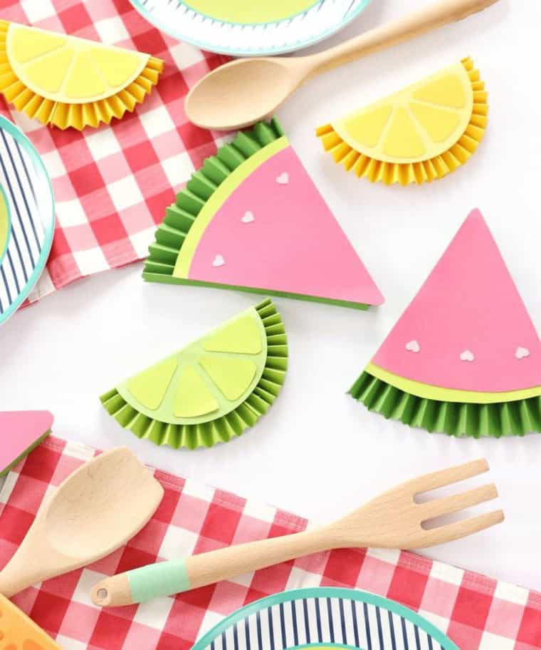 Summer Fruity Paper Medallions