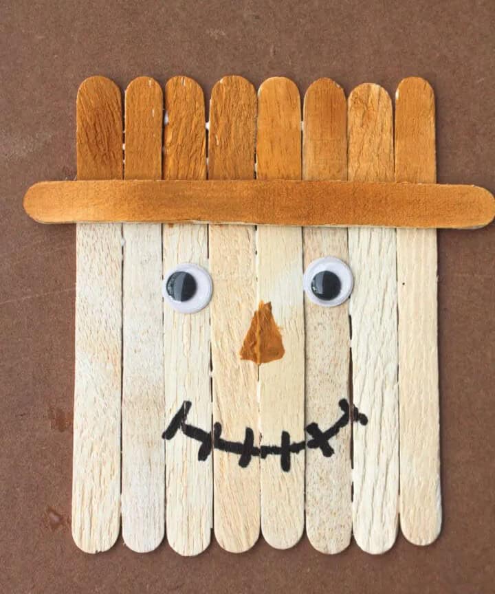 Popsicle Stick Scarecrow