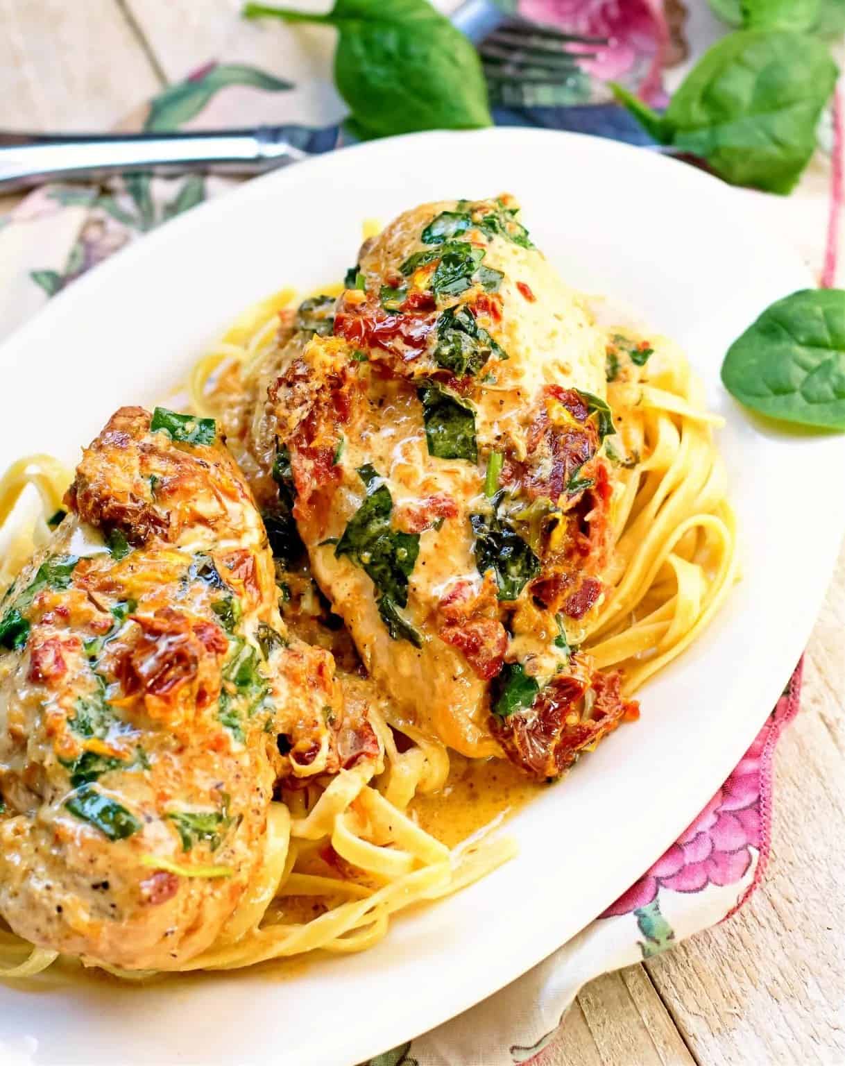 CROCKPOT TUSCAN CHICKEN