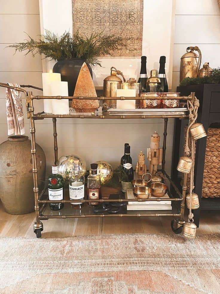 CHRISTMAS BAR CART