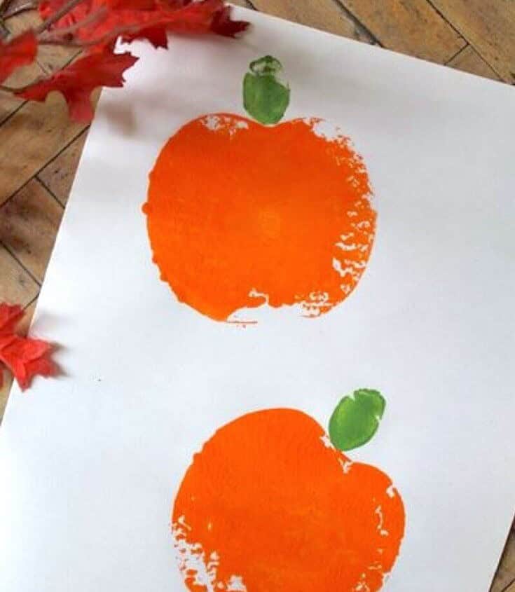 Pumpkin Apple Stamping