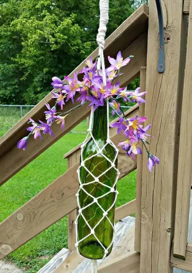 Macrame Wine Bottle Hanger