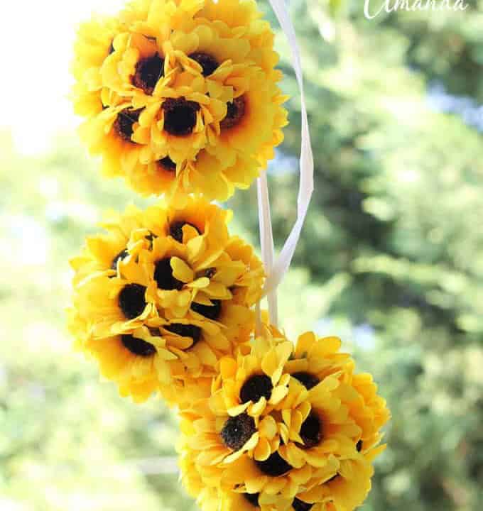 Sunflower Kissing Balls