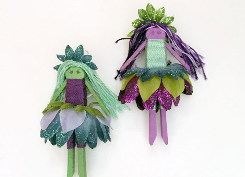 Fairy Dolls Made out of Clothespins