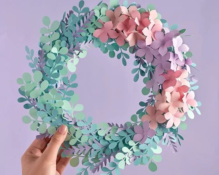 Eucalyptus and Hydrangea Wreath