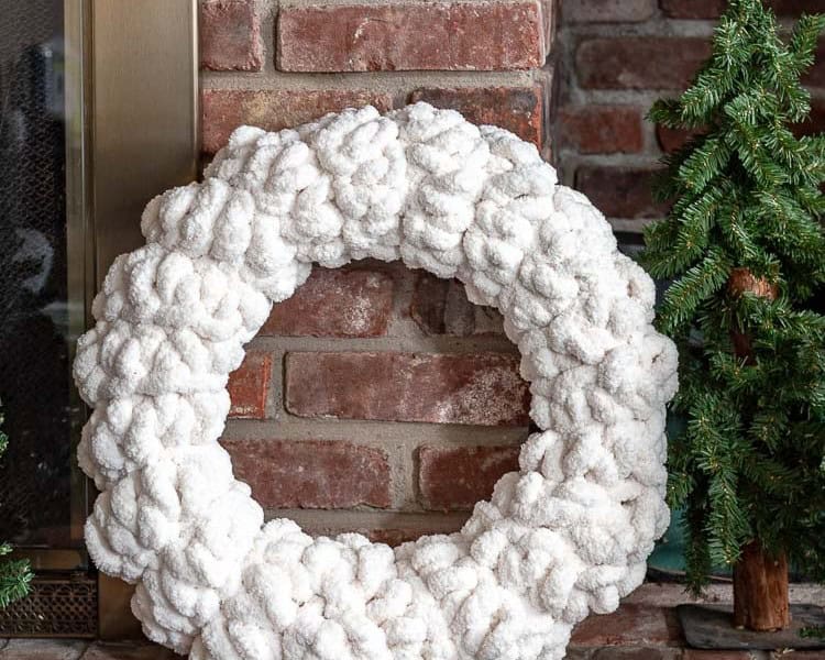 Chunky Yarn Wreath