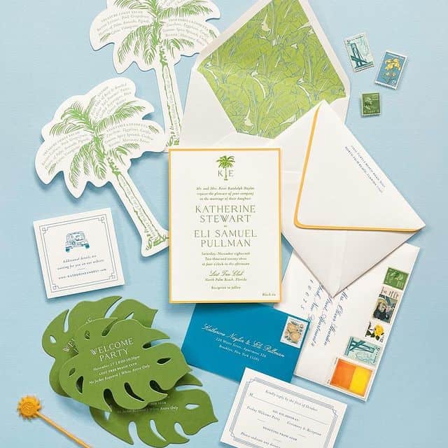 Tropical Palm Tree Cards