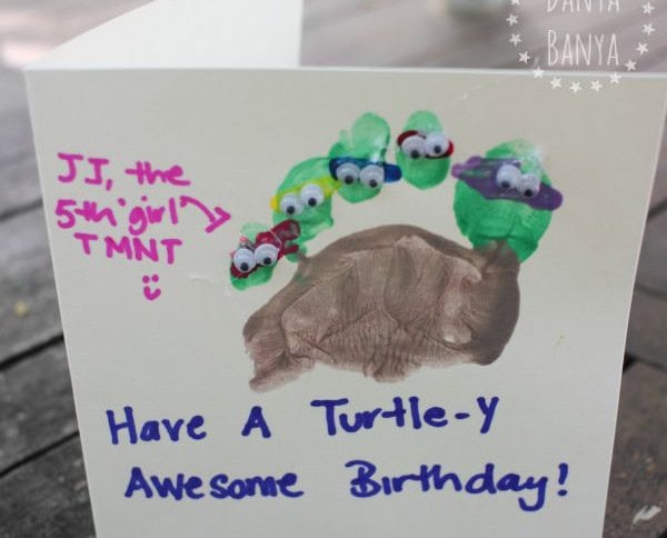 Teenage Mutant Ninja Turtle Birthday Card