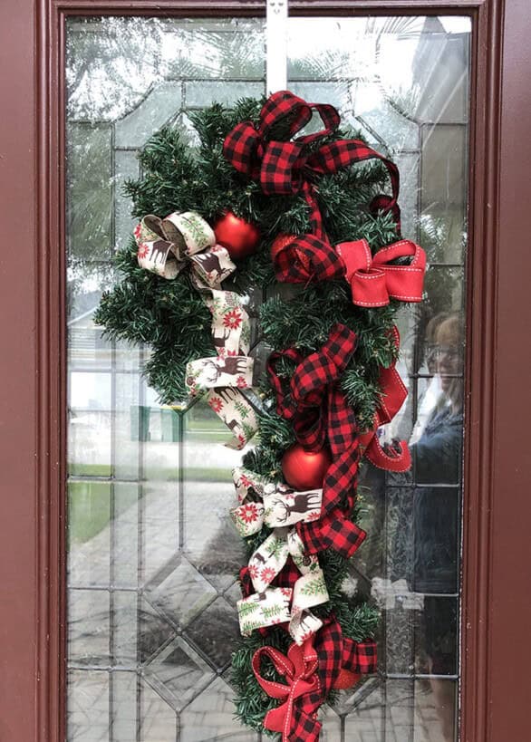 Candy Cane Wreath