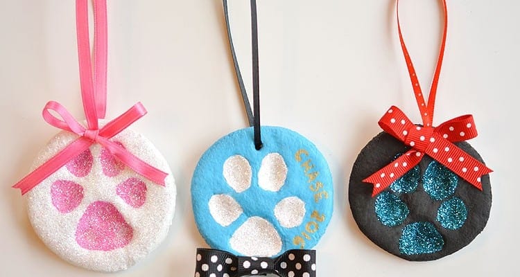 Paw Print Ornaments