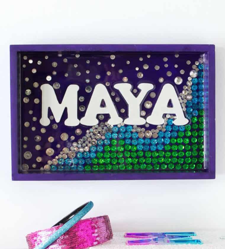 Shimmering Personalized Mermaid Wall Decor