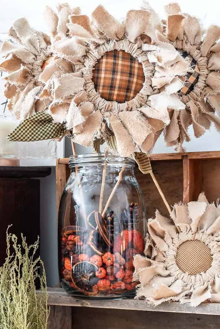 FALL DECORATED JARS