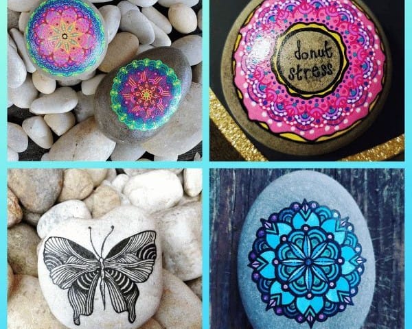 Mandala Rock Painting