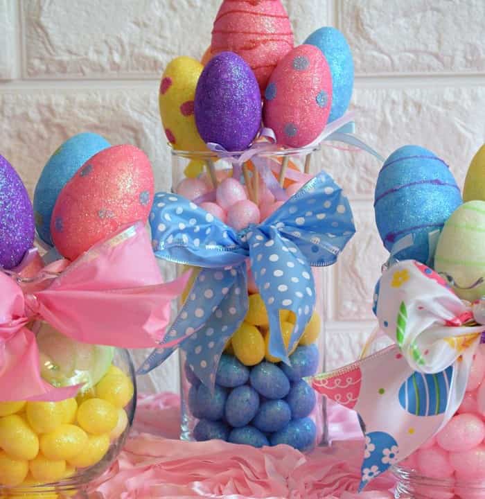 Dollar Store Easter Egg Centerpiece