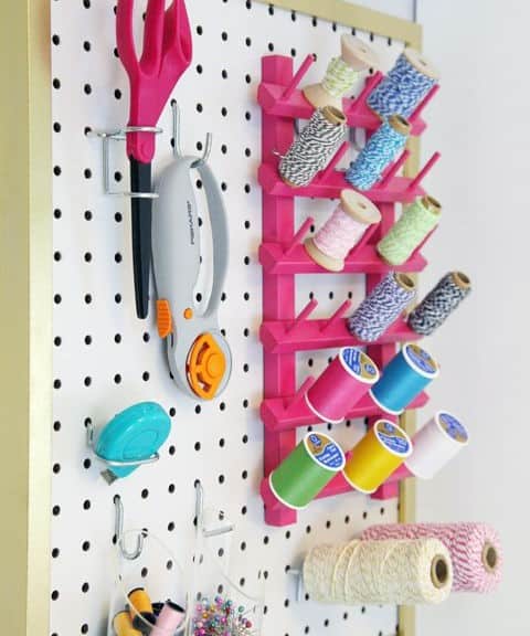 DIY Pegboard for Craft Room