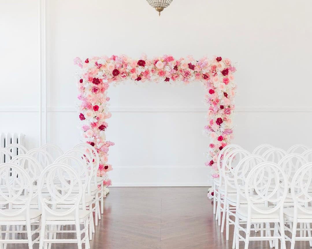 Pretty in Pink Floral Arch