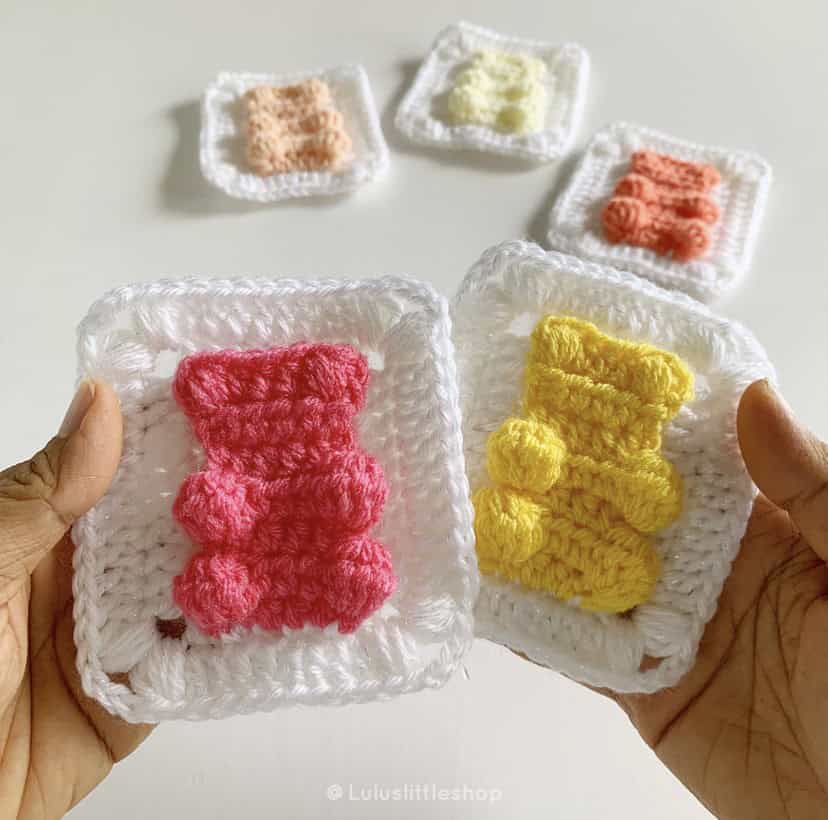 GUMMY BEAR GRANNY SQUARE