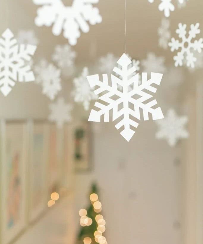 Kid-Friendly Snowflake Decor