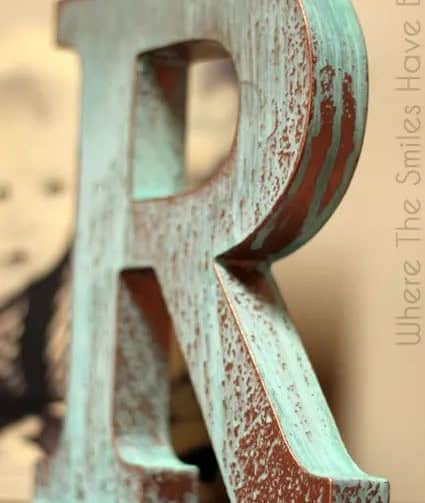 Faux Copper Letter