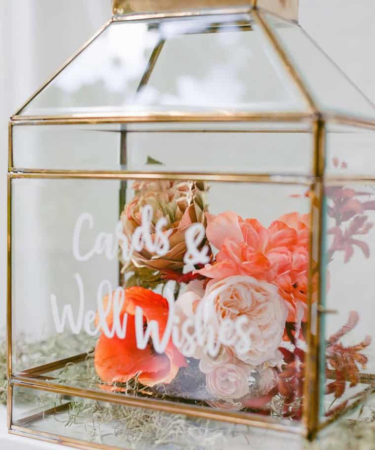 Terrarium-Inspired Wedding Card Box