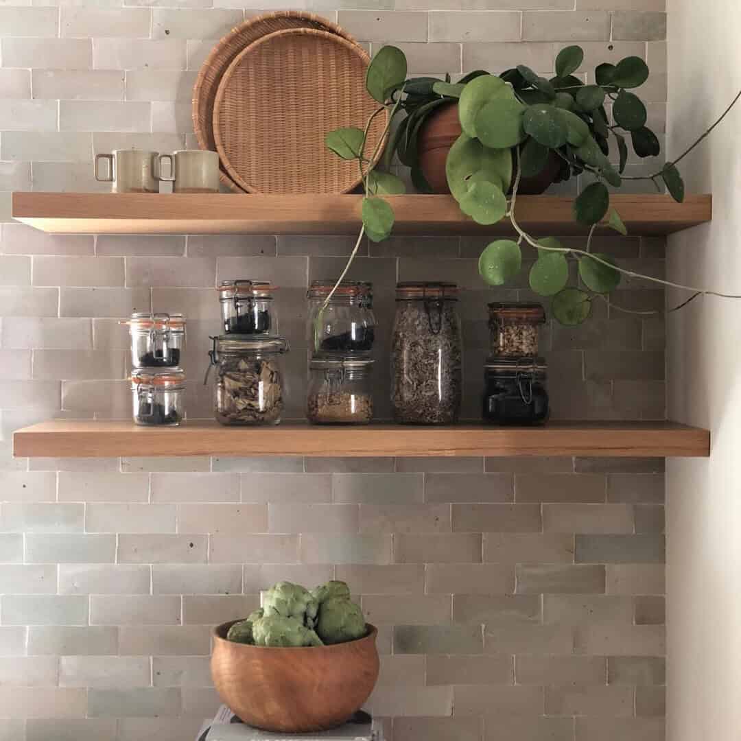 Tea and Spice Open Shelves