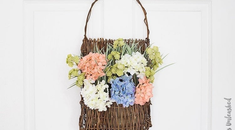 Floral Door Basket