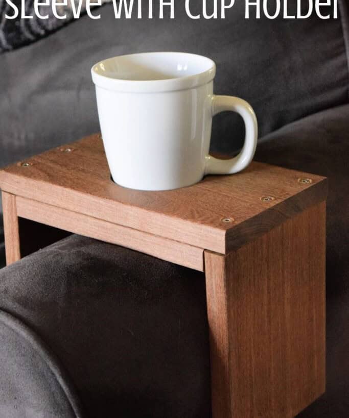 Wooden Couch Sleeve Cup Holder