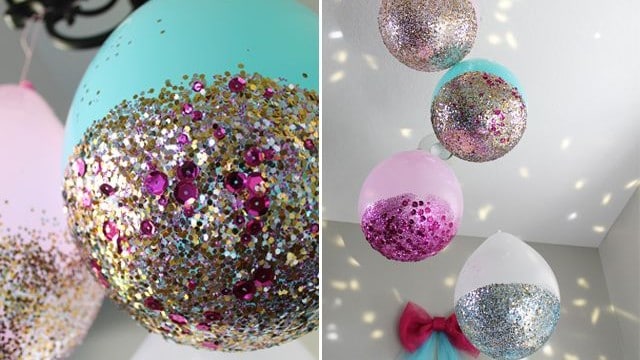 Glittery Balloons