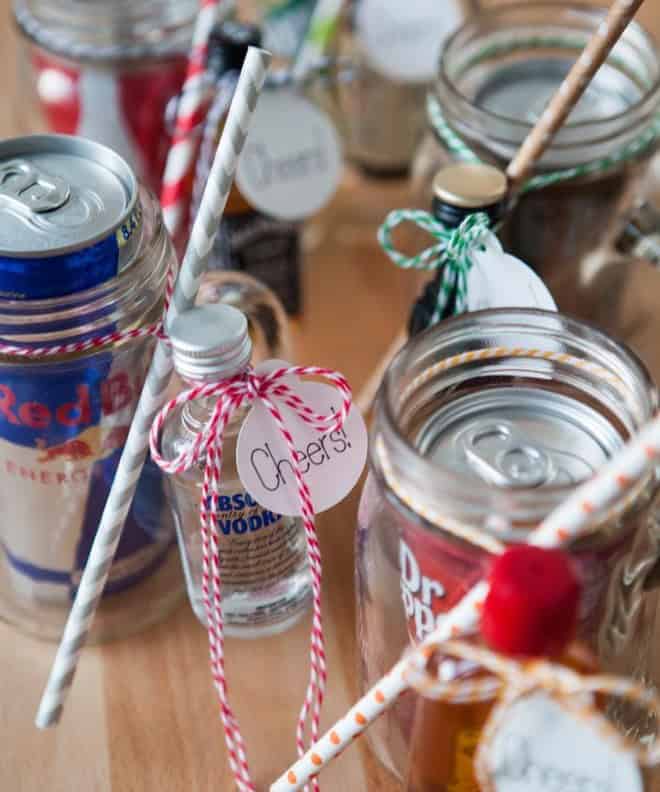 DIY Mason Jar Cocktail Gifts