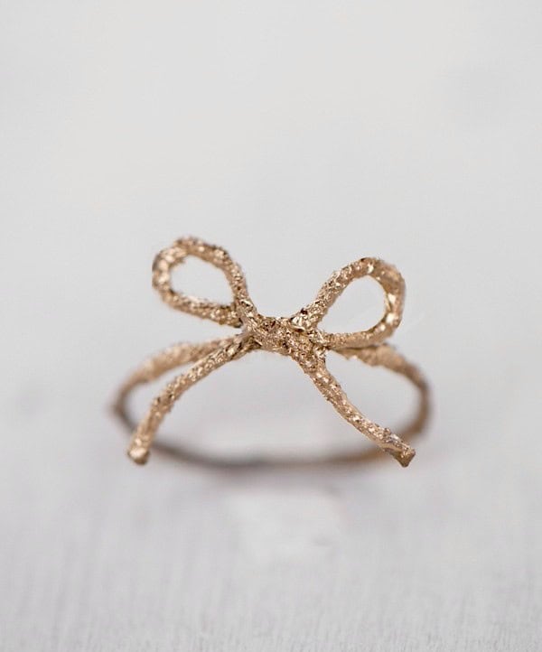 DIY Twine Bow Ring