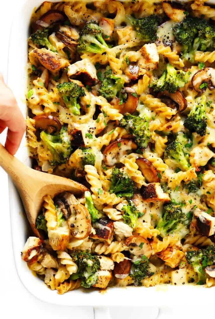 HEALTHIER BROCCOLI CHICKEN CASSEROLE