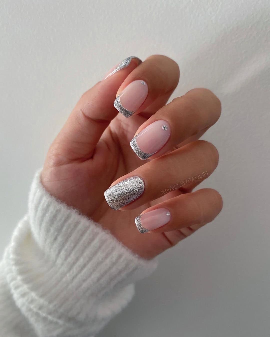 SILVER FRENCH TIPS