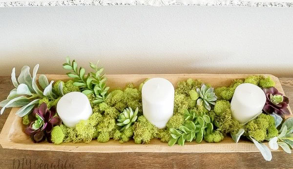 DIY Wooden Succulent Centrepiece