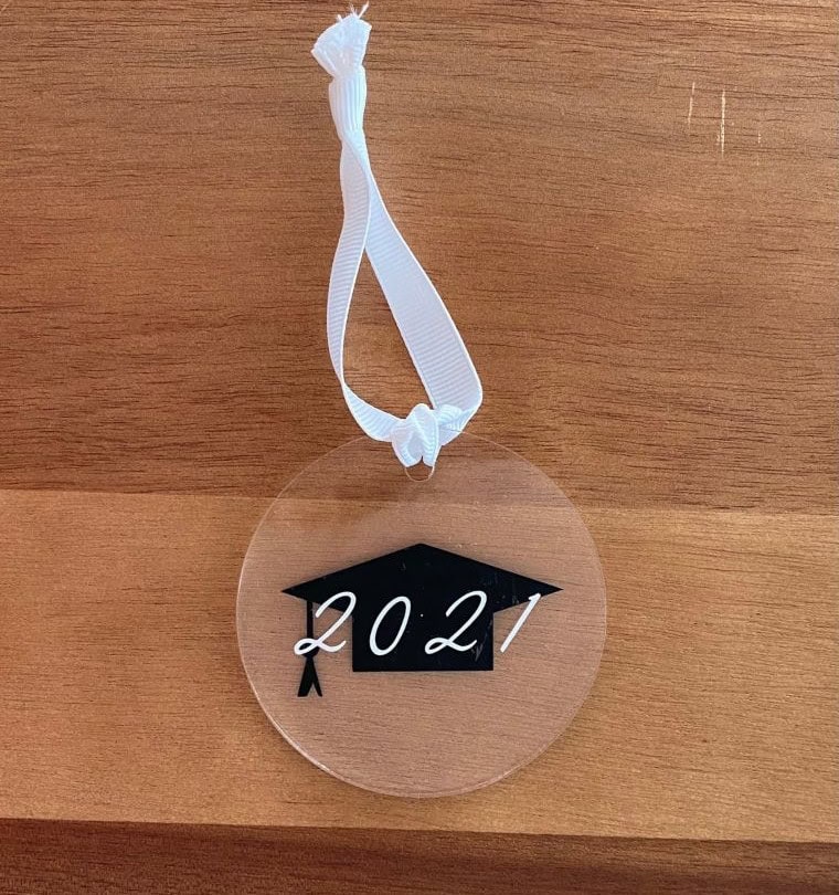 Clear Graduation Ornament